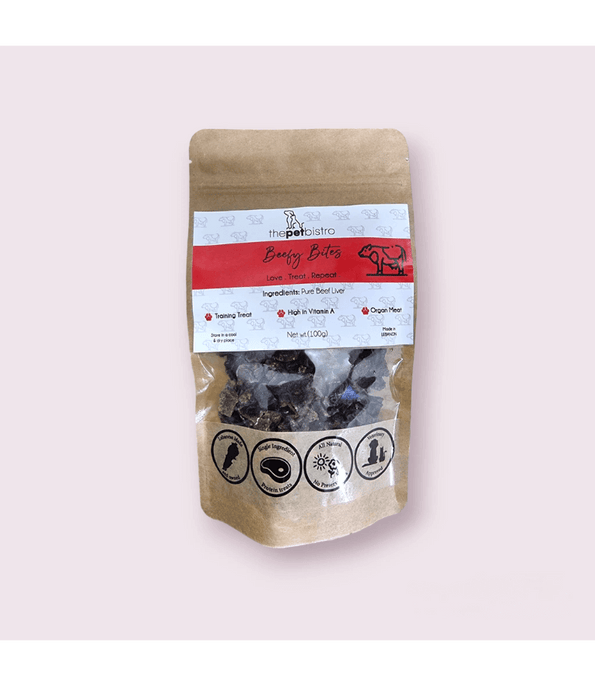 The Pet Bistro - Crunchy Training Beefy Bites – 100g