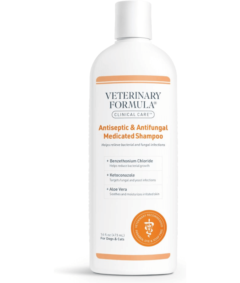 Synergy Labs - Veterinary Formula, Clinical Care Antiseptic and Antifungal Shampoo for Dogs and Cats - 473ml