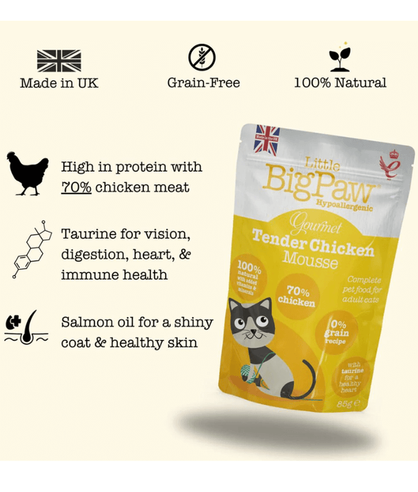 Little Big Paw Little Big Paw - Gourmet Tender Chicken Mousse for Cats (85g)