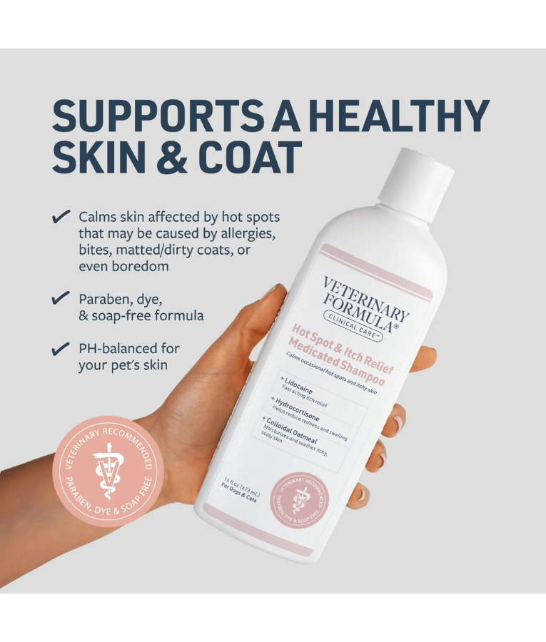 Synergy Labs - Veterinary Formula, Hot Spot & Itch Relief Medicated Shampoo - 473ml