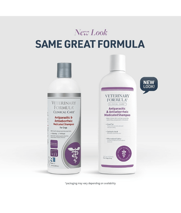 Synergy Labs - Veterinary Formula, Clinical Care Antiparasitic and Antiseborrheic Shampoo For Dogs - 473ml