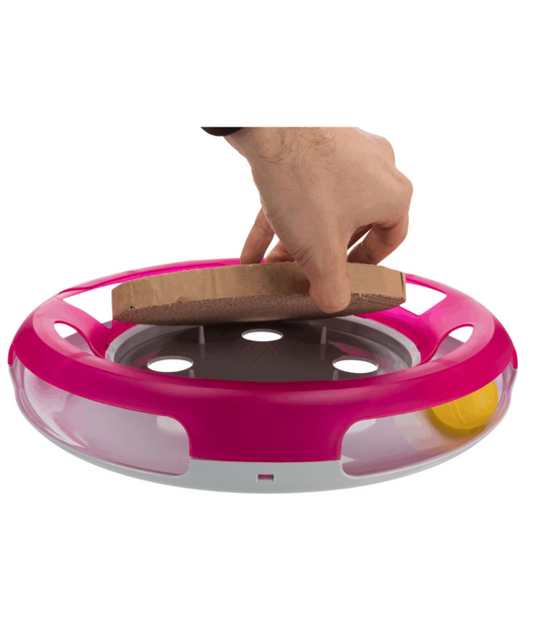 Trixie - Race & Scratch - Cat Circle Track, Cardboard Scratching Pad 37 cm