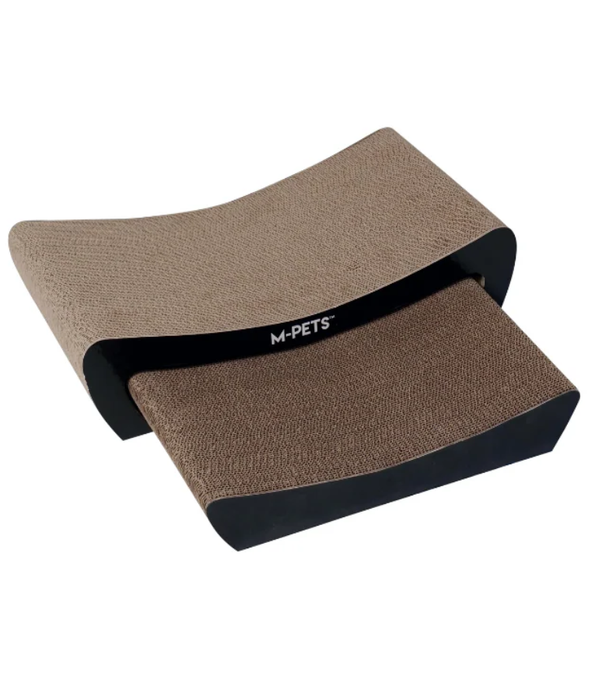 M-Pets - Black Kansas Scratch Board, Textured Cardboard Surface, Double-Sided Use - 45×24×12cm