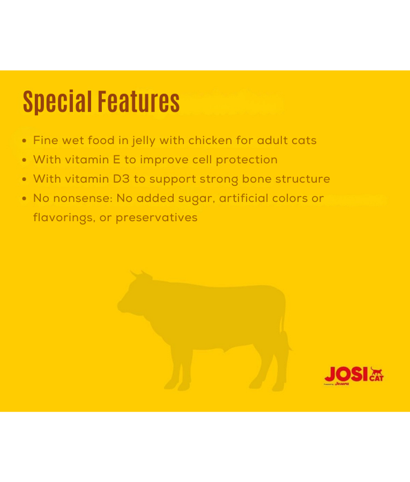 Josera - JosiCat Beef in Jelly, Grain-Free, Adult - Wet Cat Food - 400 g