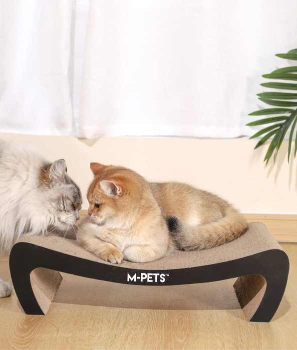 M-Pets - Black Kansas Scratch Board, Textured Cardboard Surface, Double-Sided Use - 45×24×12cm