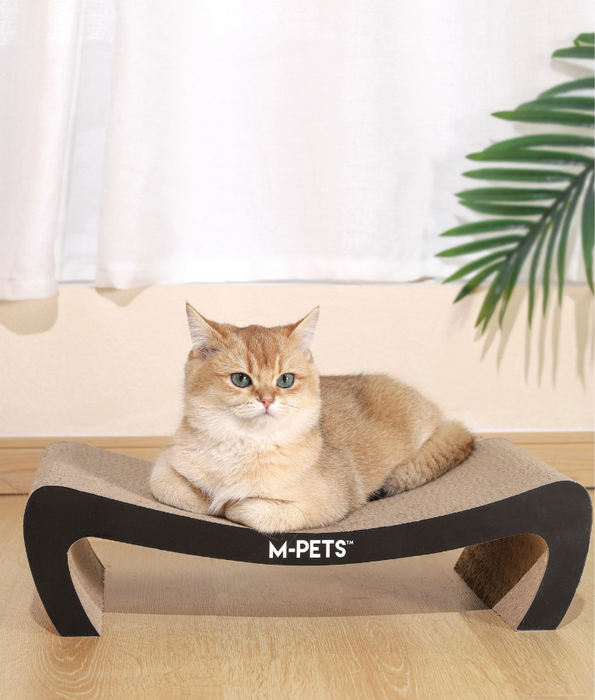 M-Pets - Black Kansas Scratch Board, Textured Cardboard Surface, Double-Sided Use - 45×24×12cm