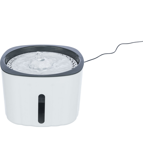 Trixie - Drinking Fountain Flower for Dogs & Cats, 2 L Circulating Water Fountain - 18.5 × 13 × 18.5 cm