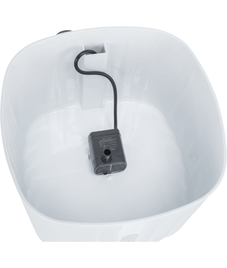 Trixie - Drinking Fountain Flower for Dogs & Cats, 2 L Circulating Water Fountain - 18.5 × 13 × 18.5 cm