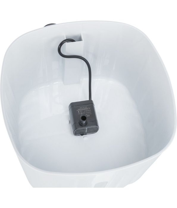 Trixie - Drinking Fountain Flower for Dogs & Cats, 2 L Circulating Water Fountain - 18.5 × 13 × 18.5 cm