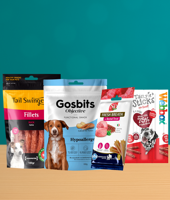 Stick & Snack Bundle For Dogs – 4 Essential Treats for Medium & Large Dogs