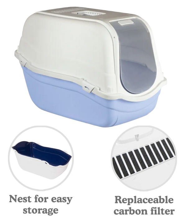 MP Bergamo - Romeo Maxi Toilet with Filter - Azure Blue - 66x43x47 cm