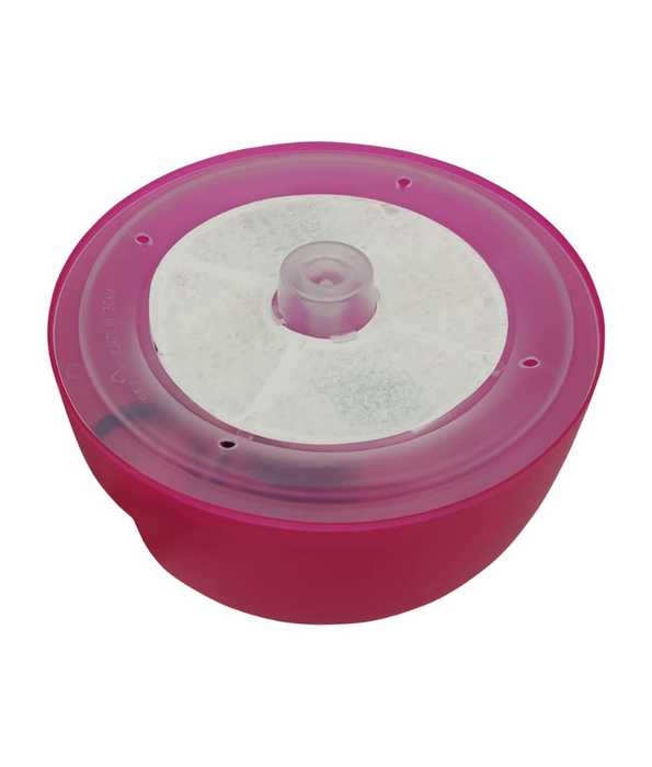 MP Bergamo - Malaga Flower Fountain Water Fountain for Cats & Small Dogs - Fuchsia 1.7L