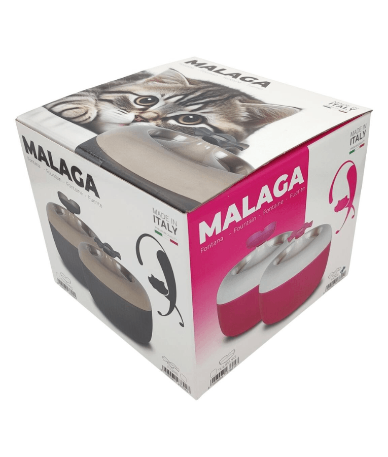 MP Bergamo - Malaga Mocca Tulip Fountain Water Fountain for Cats & Small Dogs - 1.7L