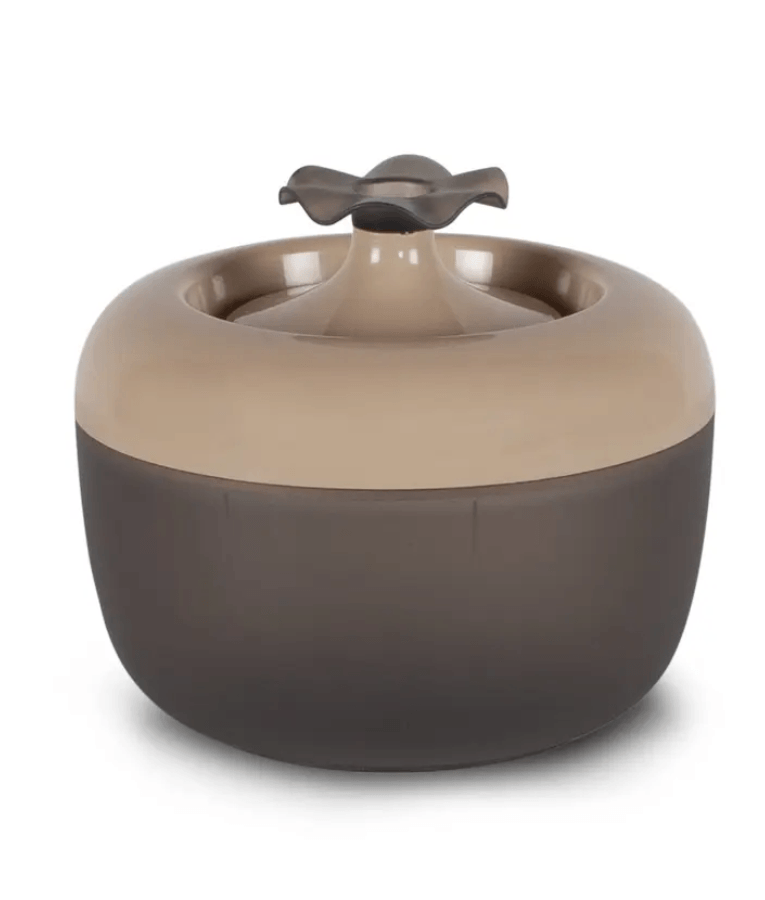 MP Bergamo - Malaga Mocca Flower Fountain Water Fountain for Cats & Small Dogs - 1.7L