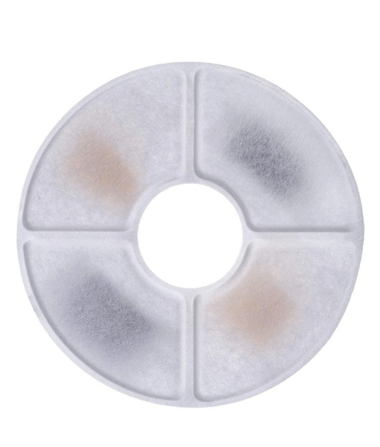 MP Bergamo - Malaga Fountain Replacement Filters, 4-Pack Round Carbon Filters - 12.7 cm