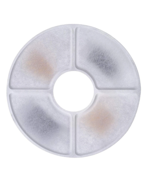 MP Bergamo - Malaga Fountain Replacement Filters – 4-Pack Round Carbon Filters - 12.7 cm