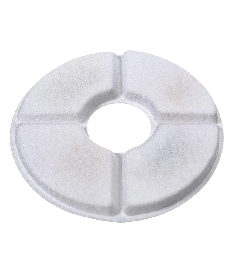 MP Bergamo - Malaga Fountain Replacement Filters, 4-Pack Round Carbon Filters - 12.7 cm