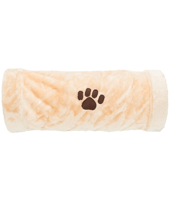 Trixie - Play Tunnel – Plush 22 × 60 cm Grey/Beige