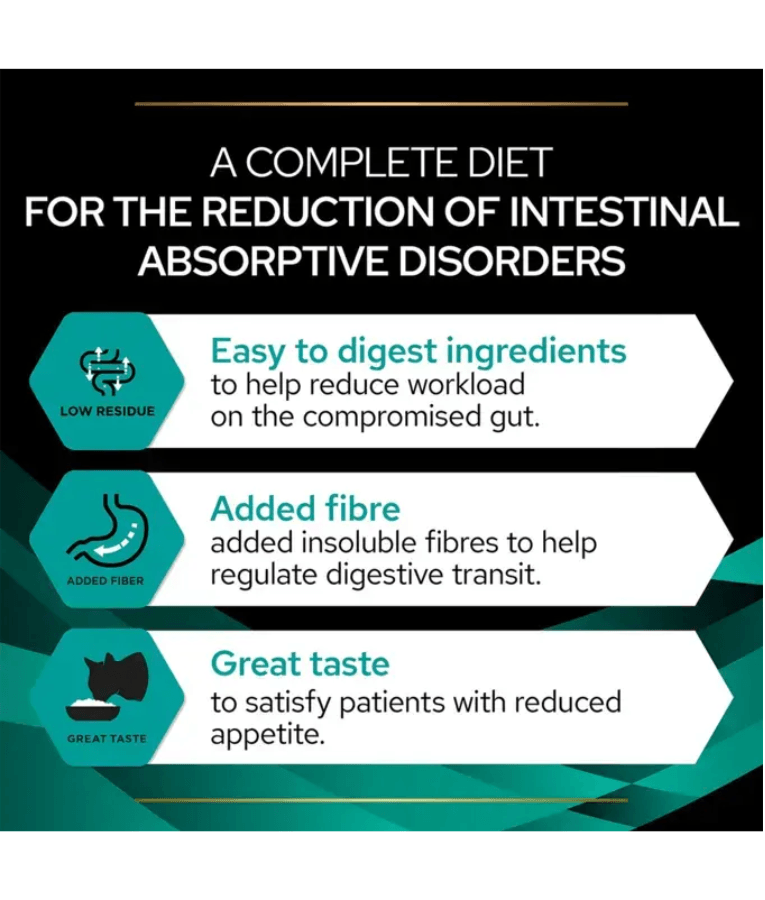 Purina - Pro Plan Veterinary Diets, EN Gastrointestinal Cat Pouch Salmon - 85g highlights benefits for digestive health.