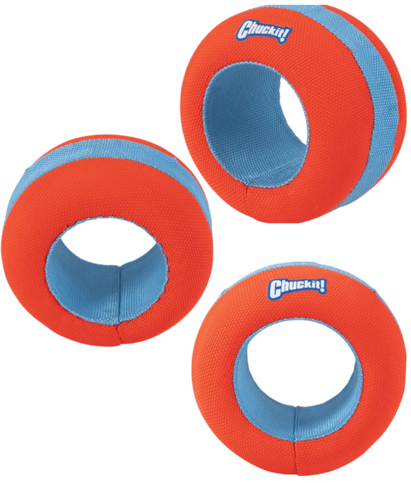 The Chuckit! Beach Play Pack – Floating Trio Toys for Active Dogs (Frisbee, Roller & Tug) 3 in 1 Bundle