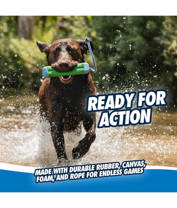 The Chuckit! Beach Play Pack – Floating Trio Toys for Active Dogs (Frisbee, Roller & Tug) 3 in 1 Bundle