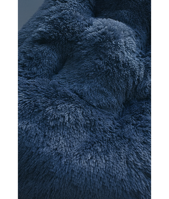 Cuddlove - Plush Crate Mattress for Dogs, Navy Blue Faux Fur, Anti-Slip, Washable - S,M,L