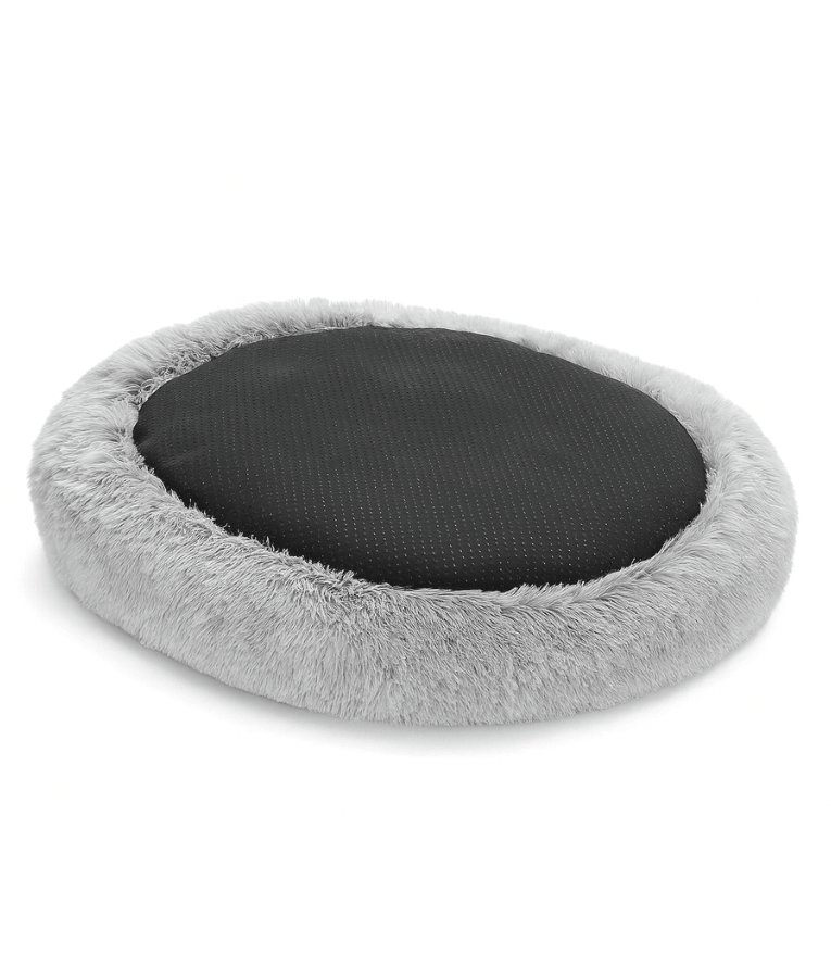 Tall Tails - Cuddle Donut Round Bed, Faux Fur, Real Feel Fabric, Machine Washable, Dog & Cat Bed