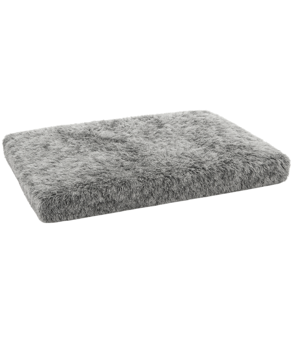Tall Tails - Orthopedic Rectangular Dog Bed, Faux Fur Plush + Memory Foam, Anti-Slip, Washable - 115×80×10 cm