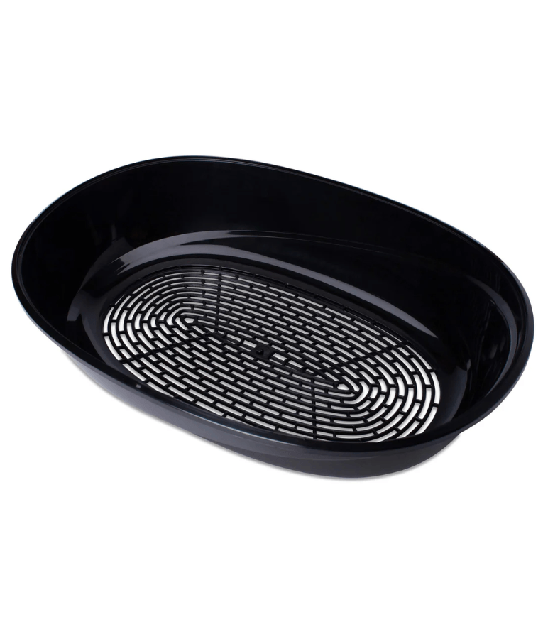MP Bergamo - Pin Up Maxi Luxo Salvia Open Litter Box, Green & Black - 66×49×39 cm