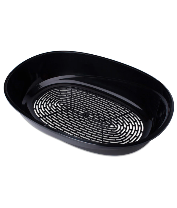 MP Bergamo – Pin Up Maxi Luxo Mocaccino Open Litter Box  – Beige & Black - 66×49×39 cm