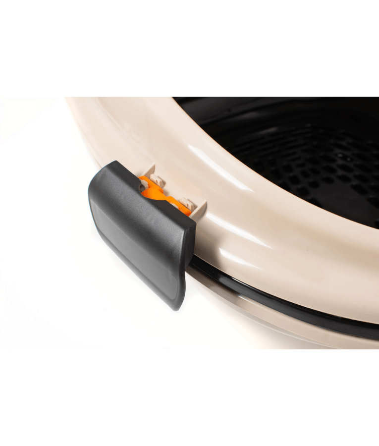 MP Bergamo - Pin Up Maxi Luxo Mocaccino Open Litter Box, Beige & Black - 66×49×39 cm