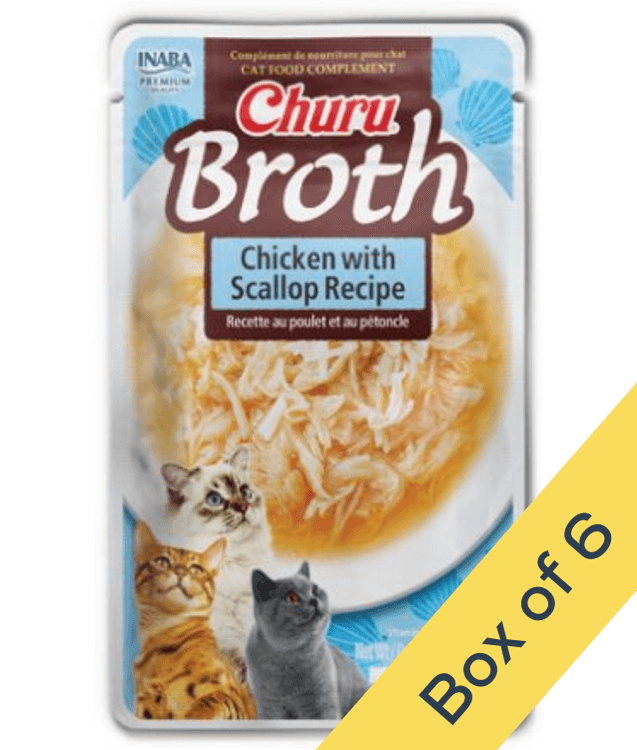 Inaba - Churu Broth Chicken with Scallop Recipe Grain-Free 40g