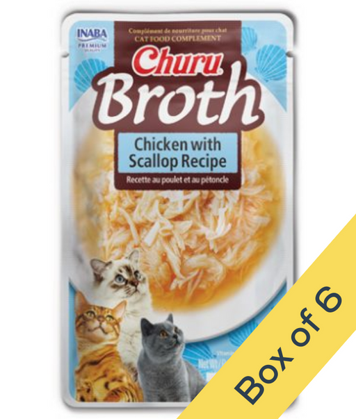Inaba - Churu Broth Chicken with Scallop Recipe Grain-Free 40g Inaba