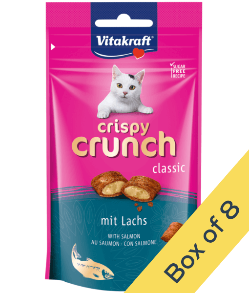 Vitakraft - Crispy Crunch, Classic Crunchy Bites With Mit Lachs (Salmon) - 60g