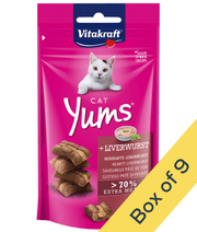 Vitakraft - Cat Yums, Soft Bites With Liverwurst (Liver Sausage) - 40g