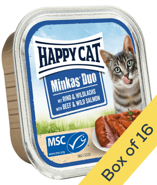 Happy Cat Happy Cat Minkas Duo Beef & Wild Salmon 100g