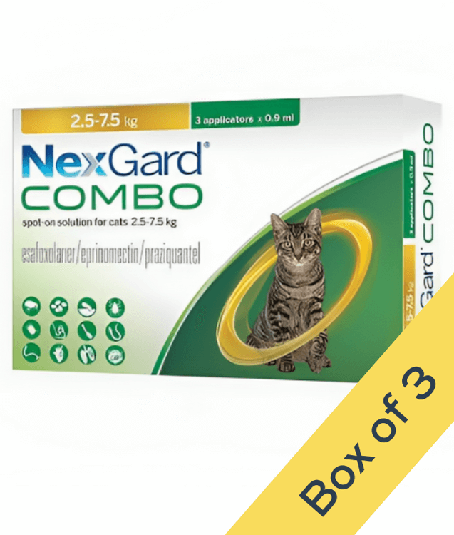 Nexgard Combo Spot On For Cats 2.5-7.5 kg (Sold per Pipette)
