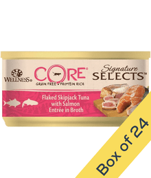 Wellness CORE Signature Selects Flaked Skipjack Tuna & Wild Salmon in Broth 79g