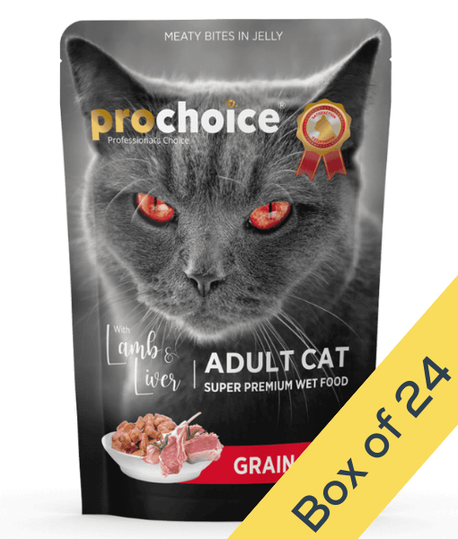Prochoice Prochoice - Adult Cat Bites With Lamb & Liver In Jelly 85g