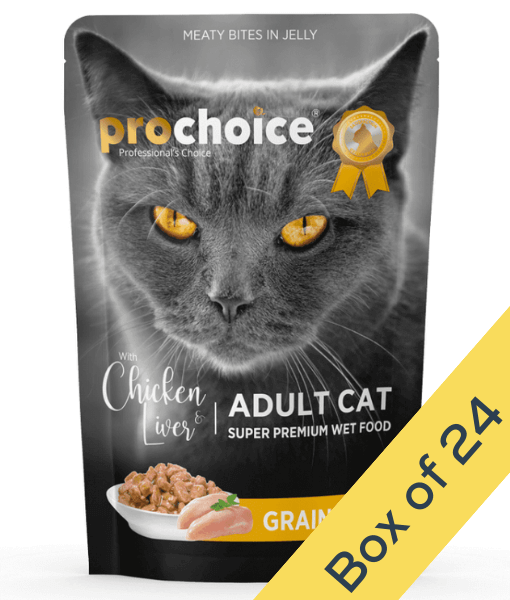 Prochoice Prochoice - Adult Cat Bites With Chicken & Liver In Jelly 85g