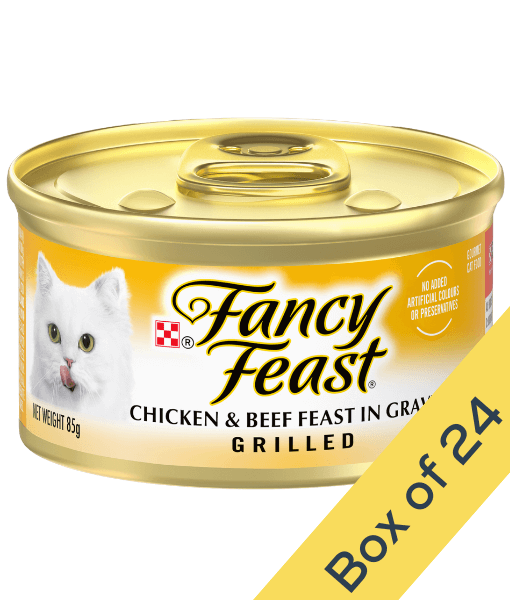 Fancy Feast Purina - Fancy Feast Grilled Chicken & Beef Feast In Gravy Gourmet Cat Food 85g