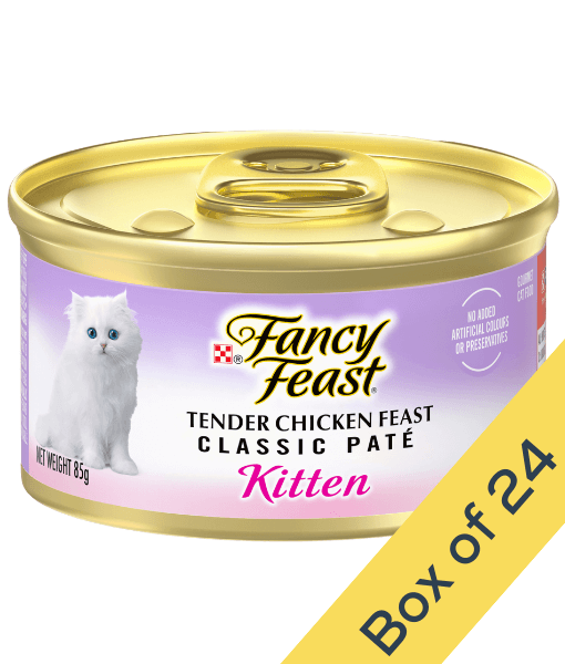Fancy Feast Purina - Fancy Feast Classic Pate Kitten Tender Chicken Feast Gourmet Cat Food 85g
