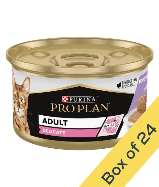 Pro Plan Purina Pro Plan Adult Delicate Digestion, Wet Cat Food, Mousse rich in Turkey 85g