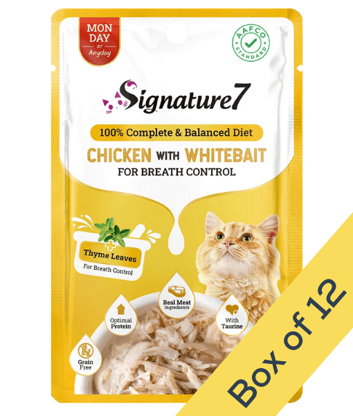 Signature7 Chicken With Whitebait For Breath Control Grain-Free Wet Cat Food 50g
