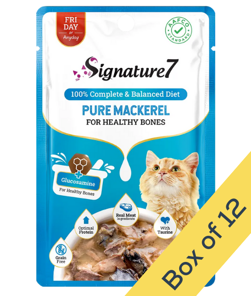 Signature7 Pure Mackerel For Healthy Bones Grain-Free Wet Cat Food 50g