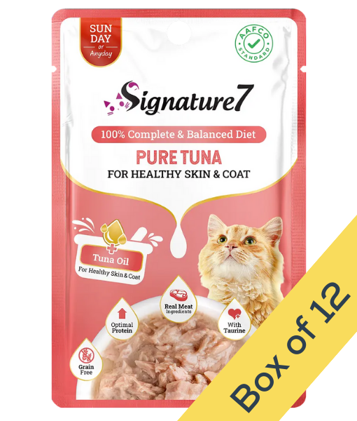 Signature7 Pure Tuna For Healthy Skin & Coat Grain-Free Wet Cat Food 50g