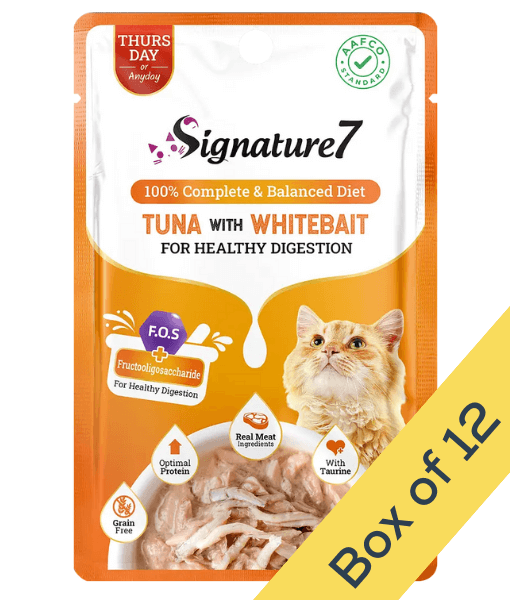 Signature7 Tuna With Whitebait For Healthy Digestion Grain-Free Wet Cat Food 50g