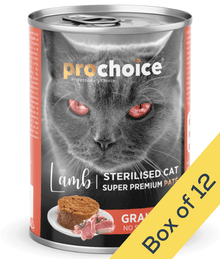 Prochoice Prochoice - Sterilized Cat Premium Pate With Lamb 400g