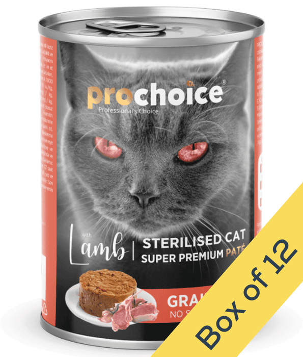 Prochoice Prochoice - Sterilized Cat Premium Pate With Lamb 400g