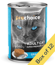 Prochoice - Adult Cat Premium Pate With Fish & Vegetables 400g
